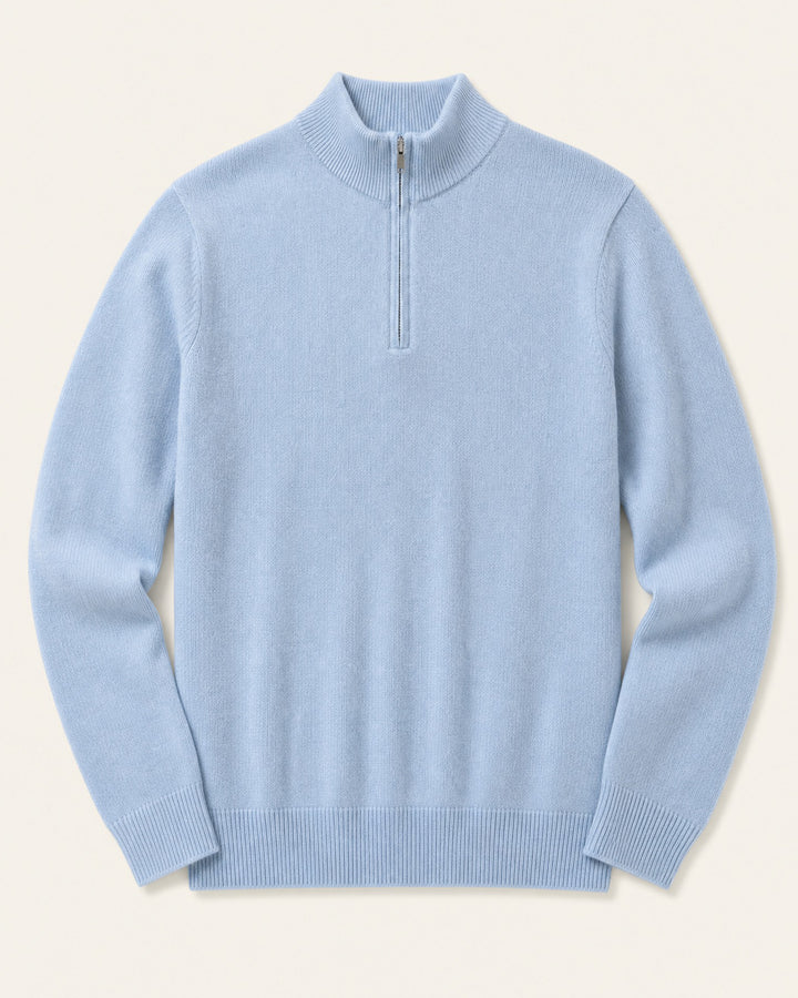 Cotton Quarter-Zip Pullover