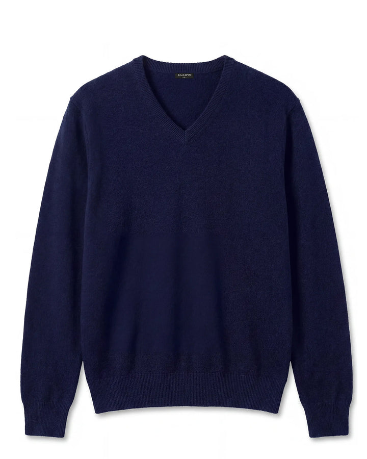 Wool Blend V-Neck Pullover