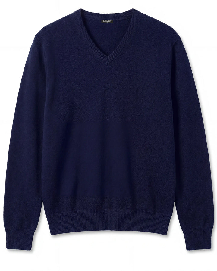 Wool Blend V-Neck Pullover