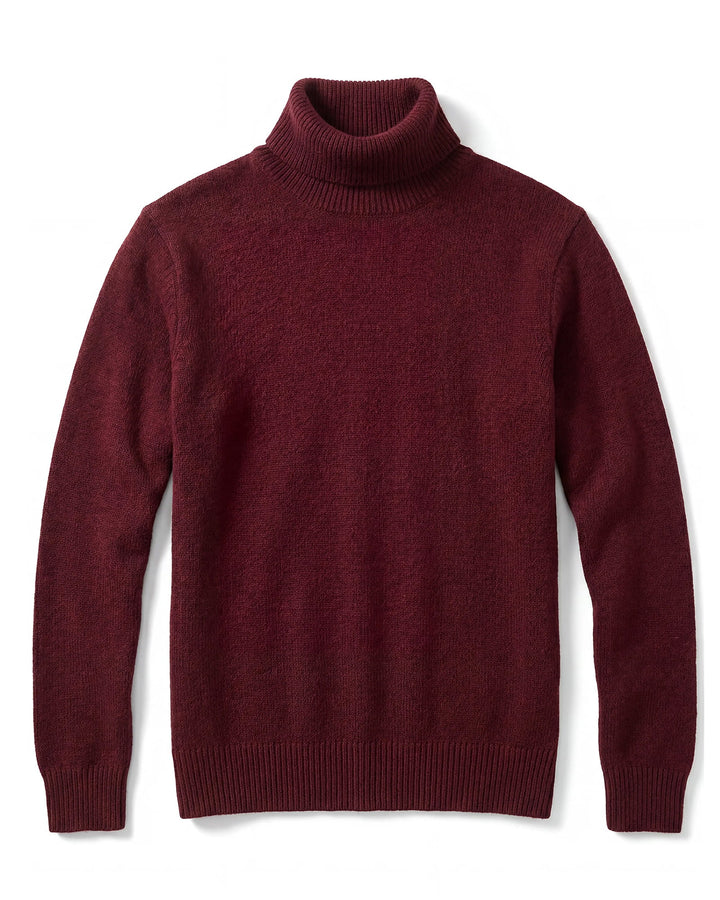 Wool Blend Turtleneck Pullover