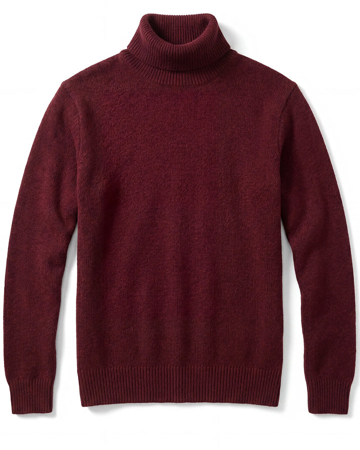 Wool Blend Turtleneck Pullover
