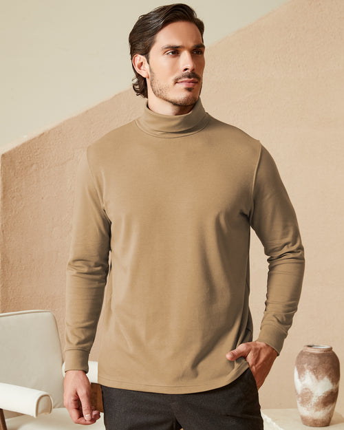 Kallspin Basics Turtleneck Sweatershirt - Premium Men's Clothing