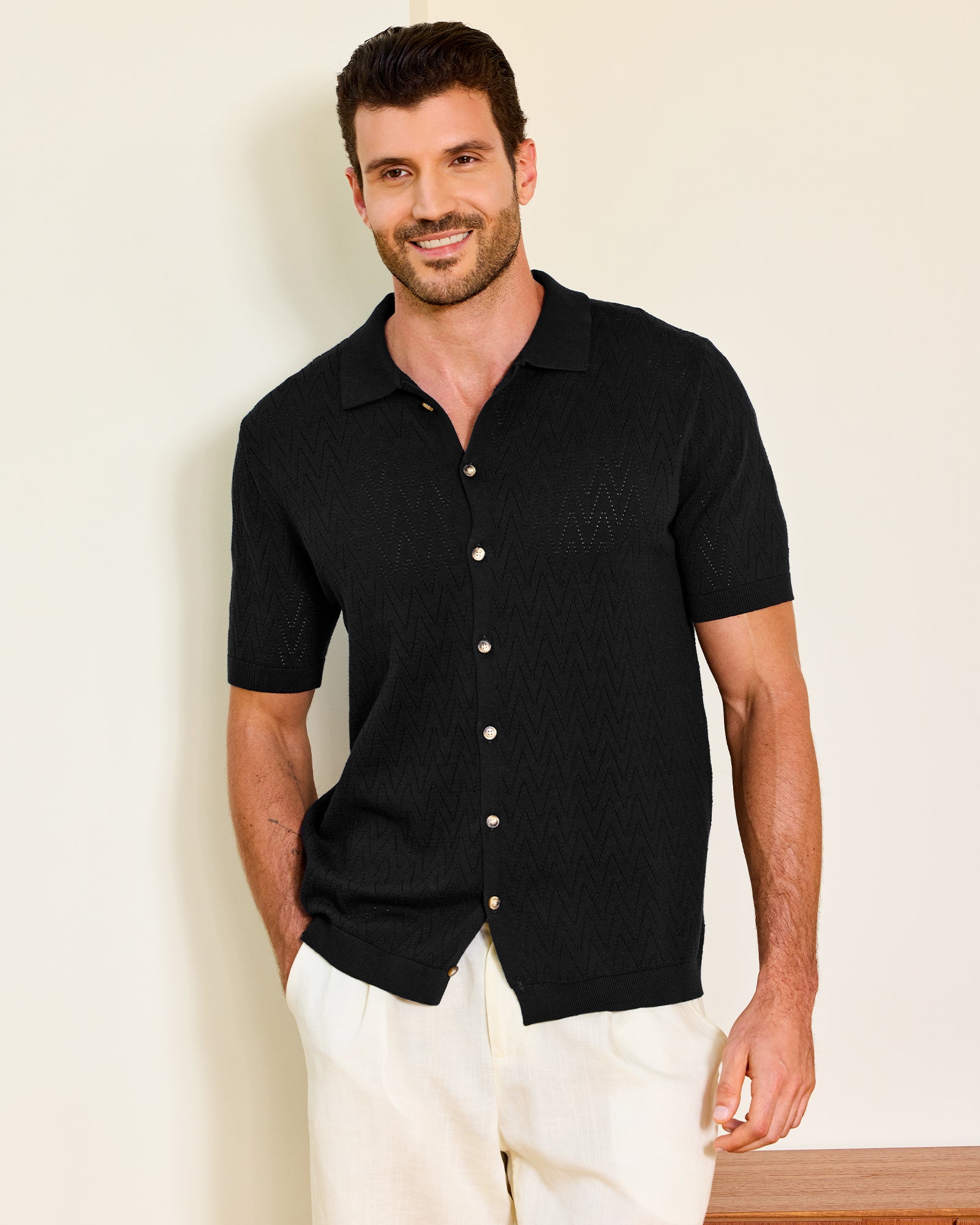 Kallspin Textured Button Down Shirts - Premium Men's Clothing
