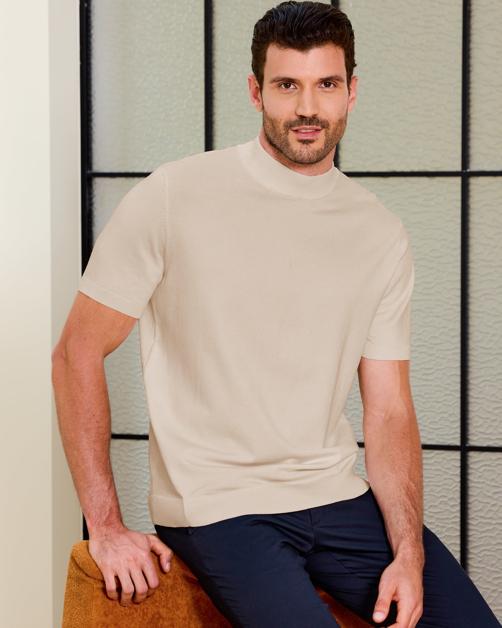 Kallspin Casual Basic Tops - Premium Men's Clothing