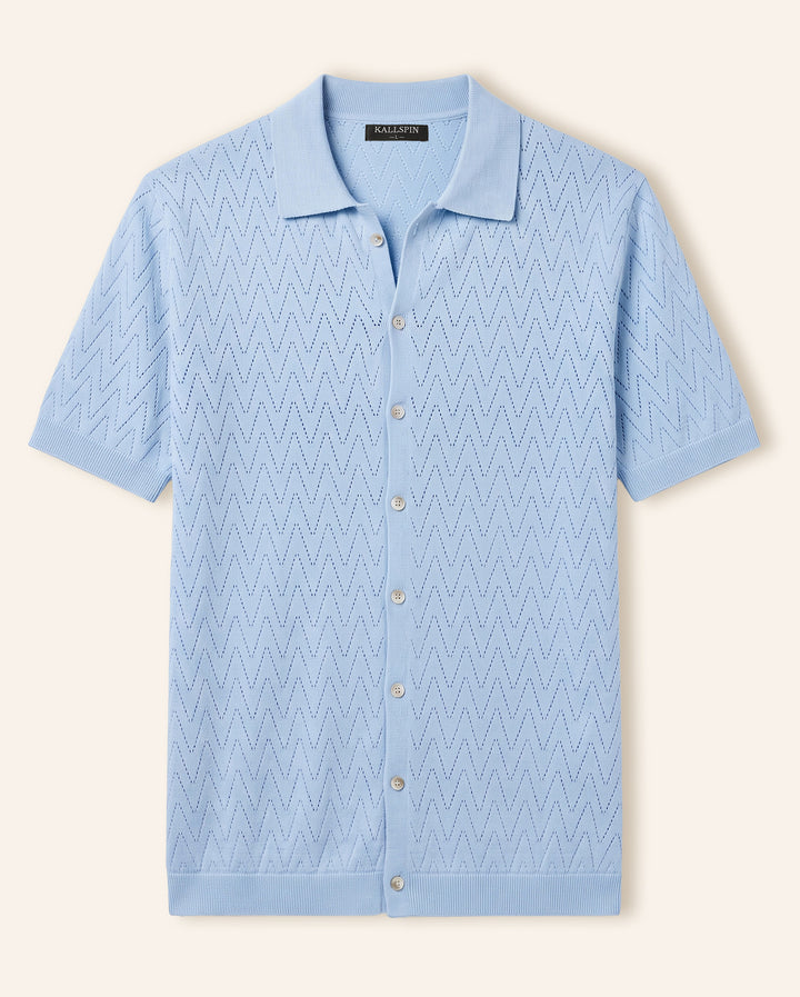 Textured Button-Down Shirt