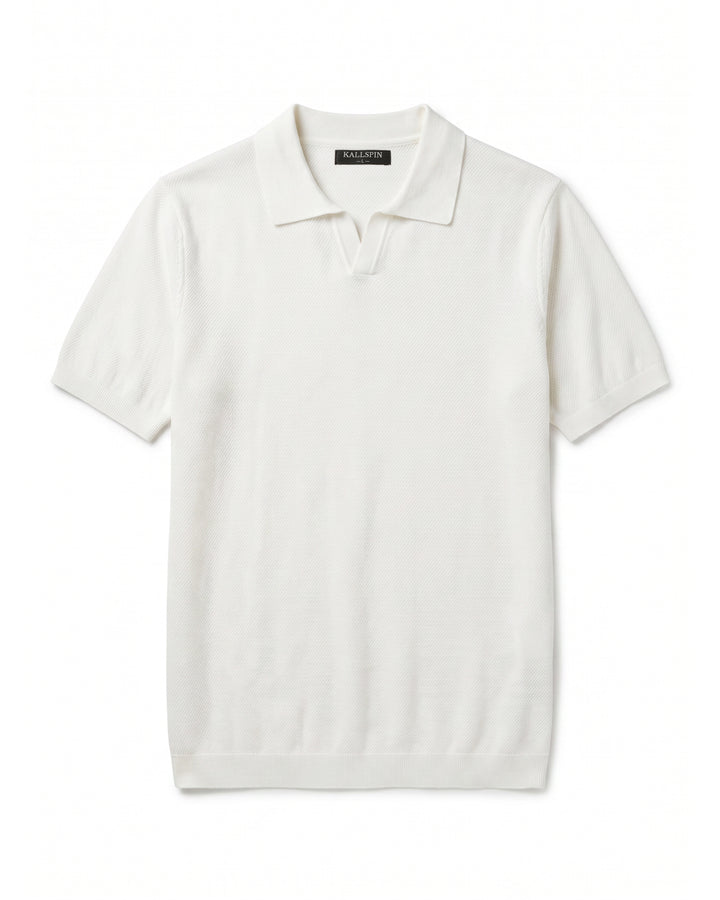 Textured Knit Polo