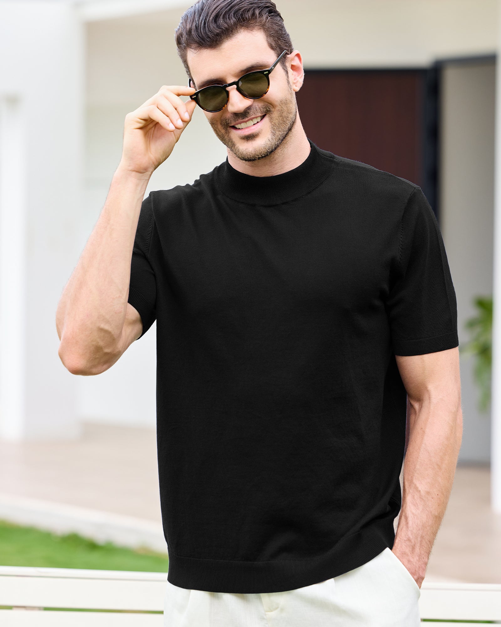 Kallspin Casual Basic Tops - Premium Men's Clothing