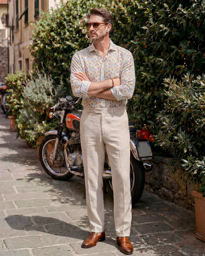 Linen Casual Pattern Shirt