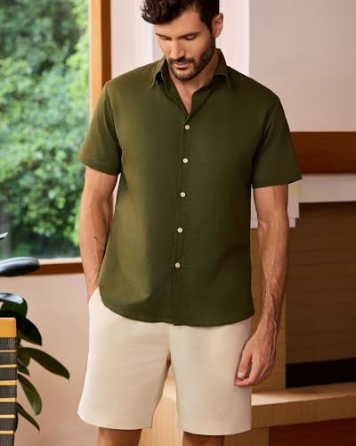 Kallspin Men's Casual Vacation Shirt Back