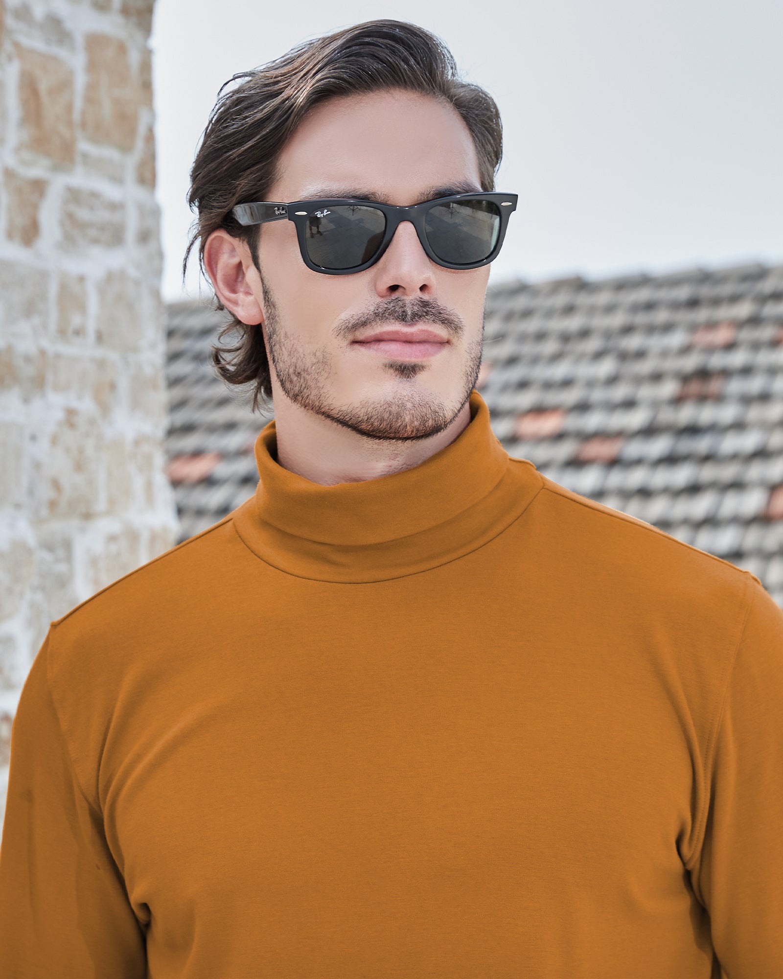 Kallspin Basics Turtleneck Sweatershirt - Premium Men's Clothing