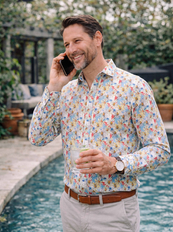 Linen Casual Pattern Shirt