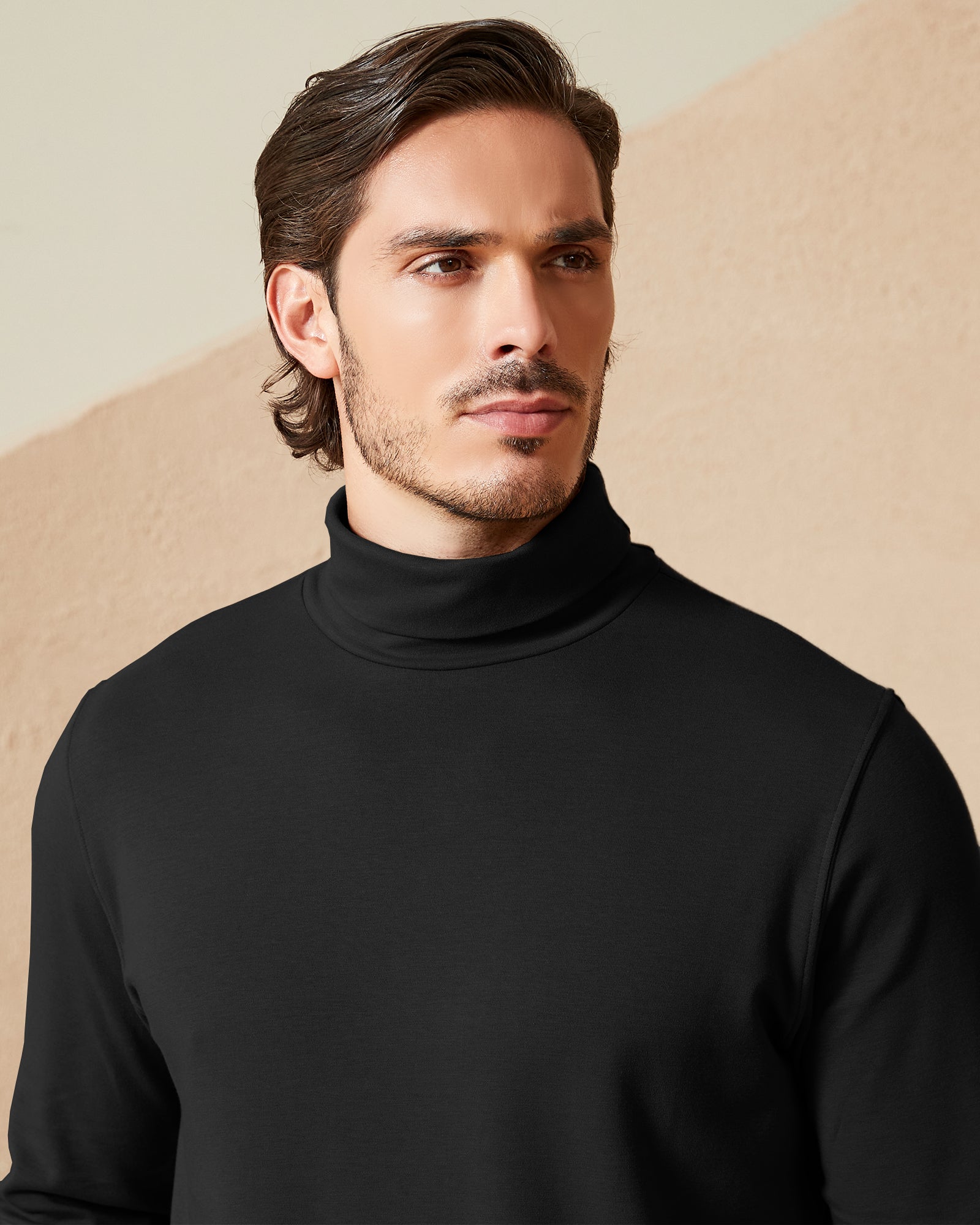 Kallspin Basics Turtleneck Sweatershirt - Premium Men's Clothing