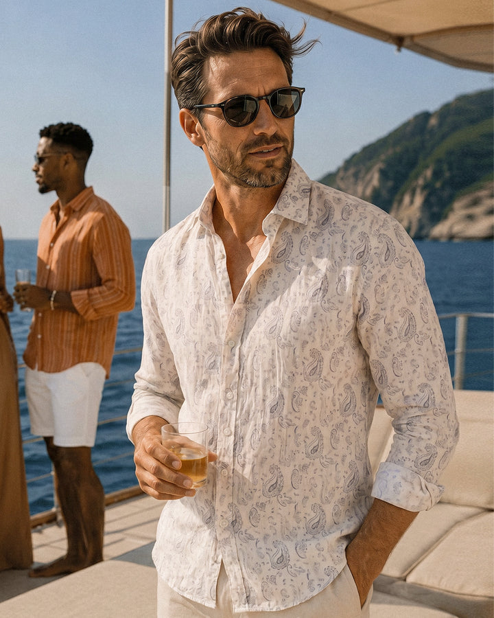 Linen Casual Pattern Shirt