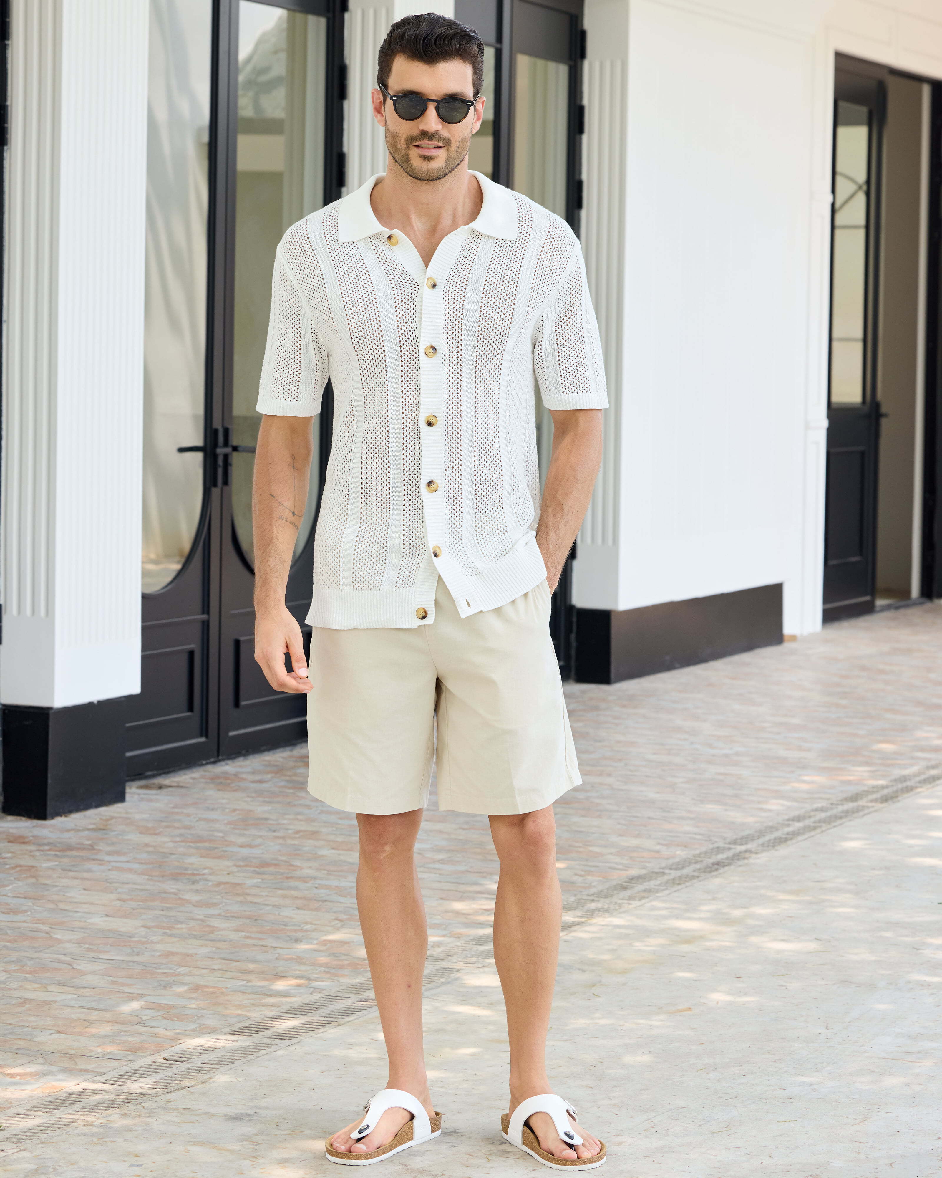 Kallspin Cotton Button Down Shirt - Premium Men's Clothing