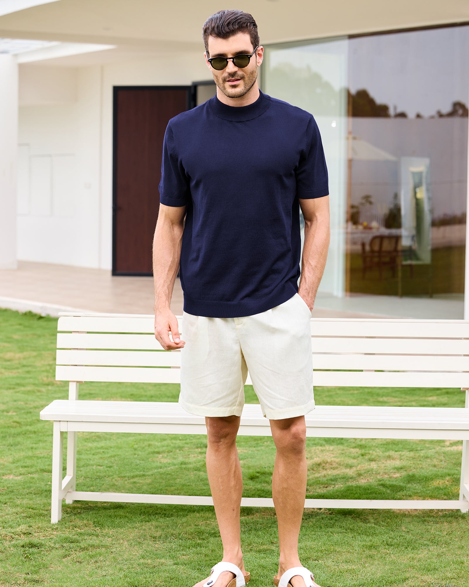 Kallspin Casual Basic Tops - Premium Men's Clothing