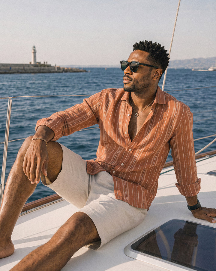 Linen Casual Pattern Shirt