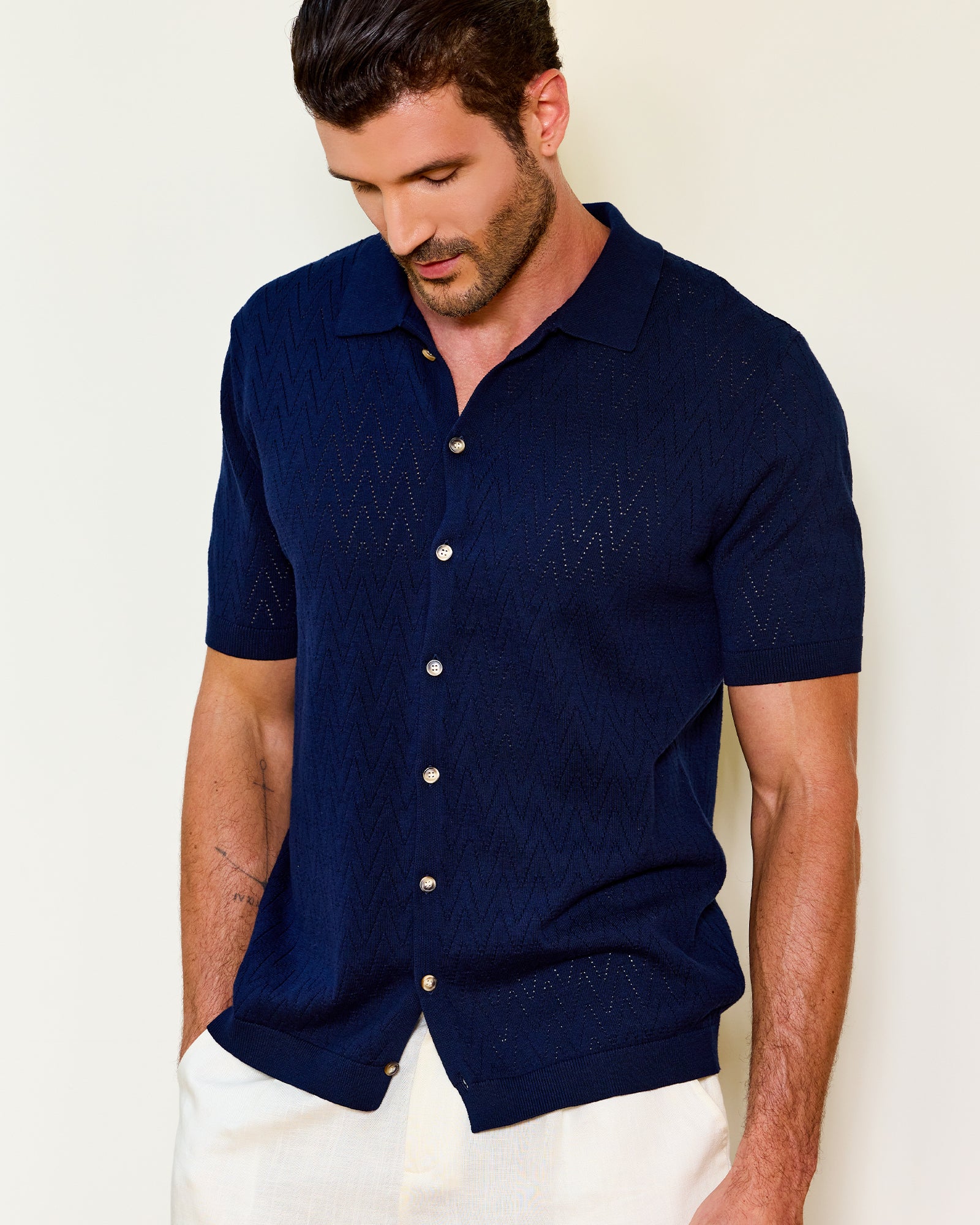 Kallspin Textured Button Down Shirts - Premium Men's Clothing