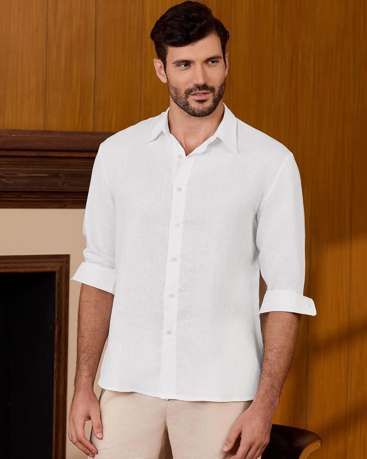 Linen Shirt Back View