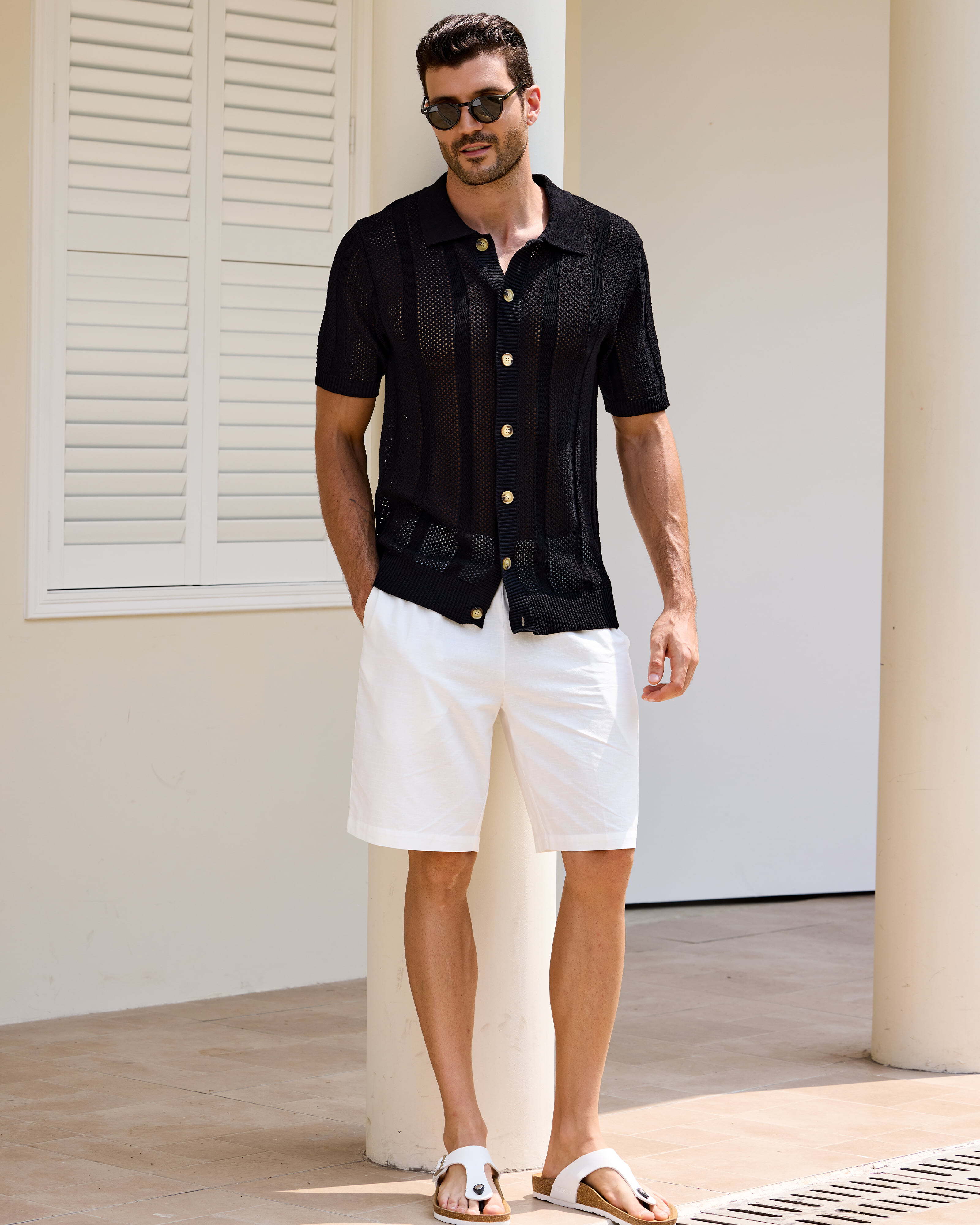 Kallspin Cotton Button Down Shirt - Premium Men's Clothing