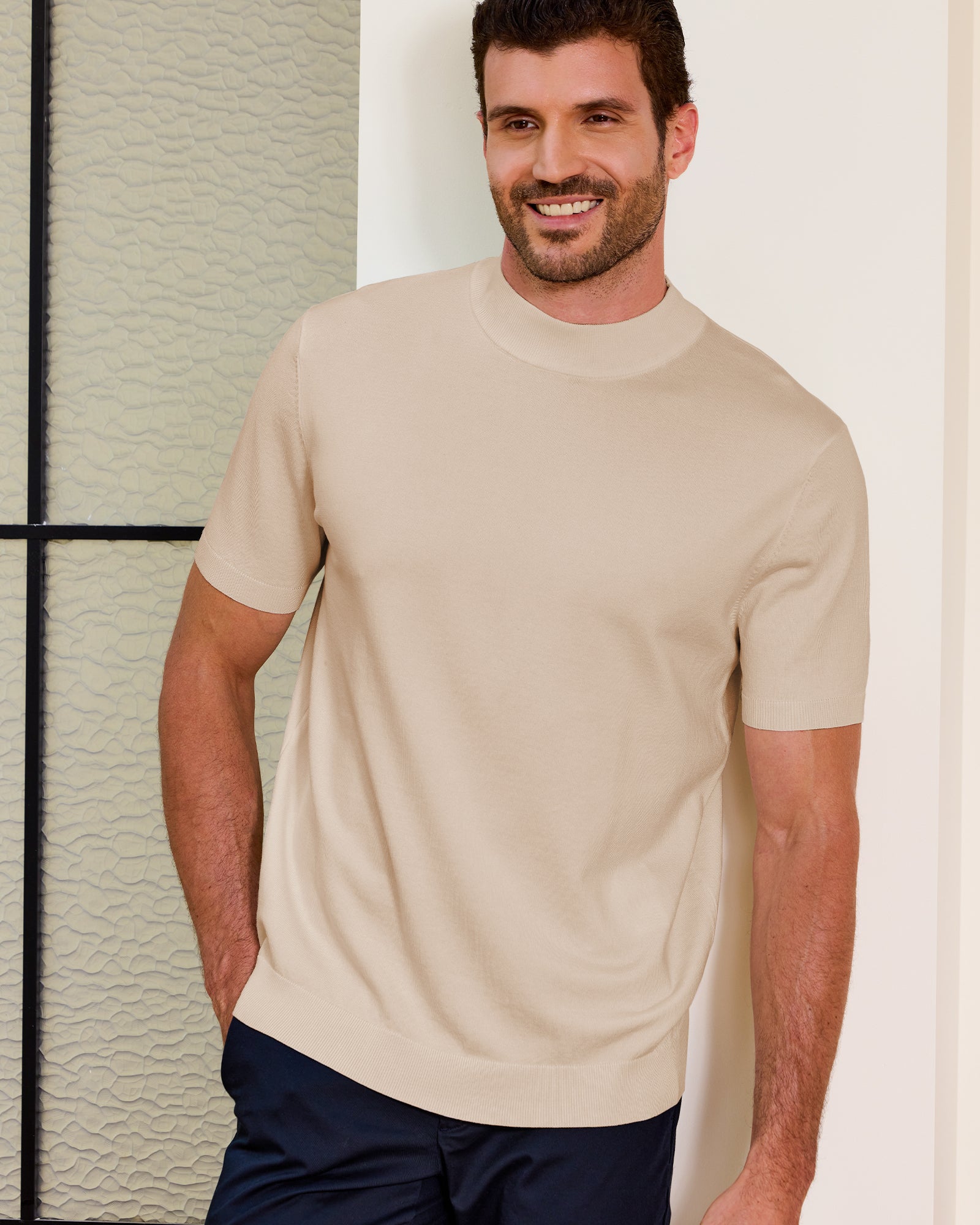 Kallspin Casual Basic Tops - Premium Men's Clothing