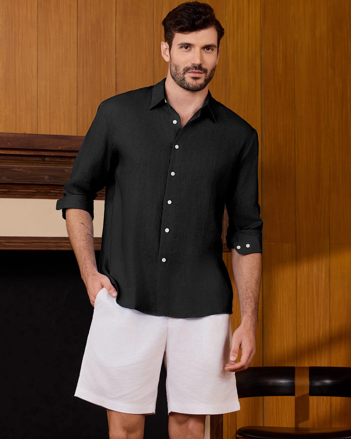 Pure Linen Long Sleeve Shirt
