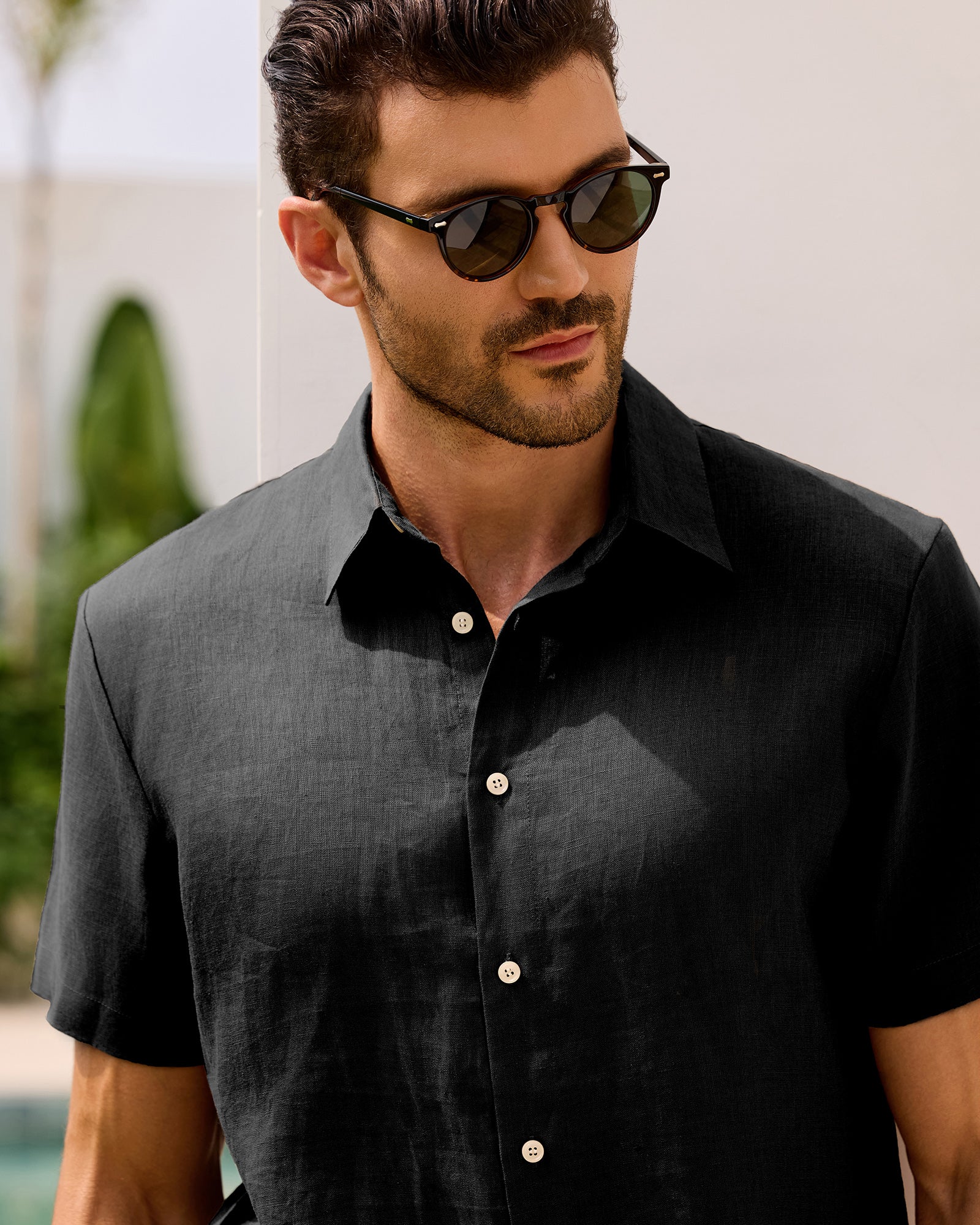 Pure Linen Short Sleeve Shirt