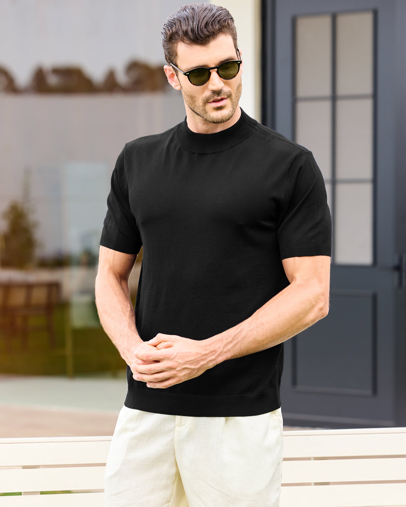 Kallspin Casual Basic Tops - Premium Men's Clothing