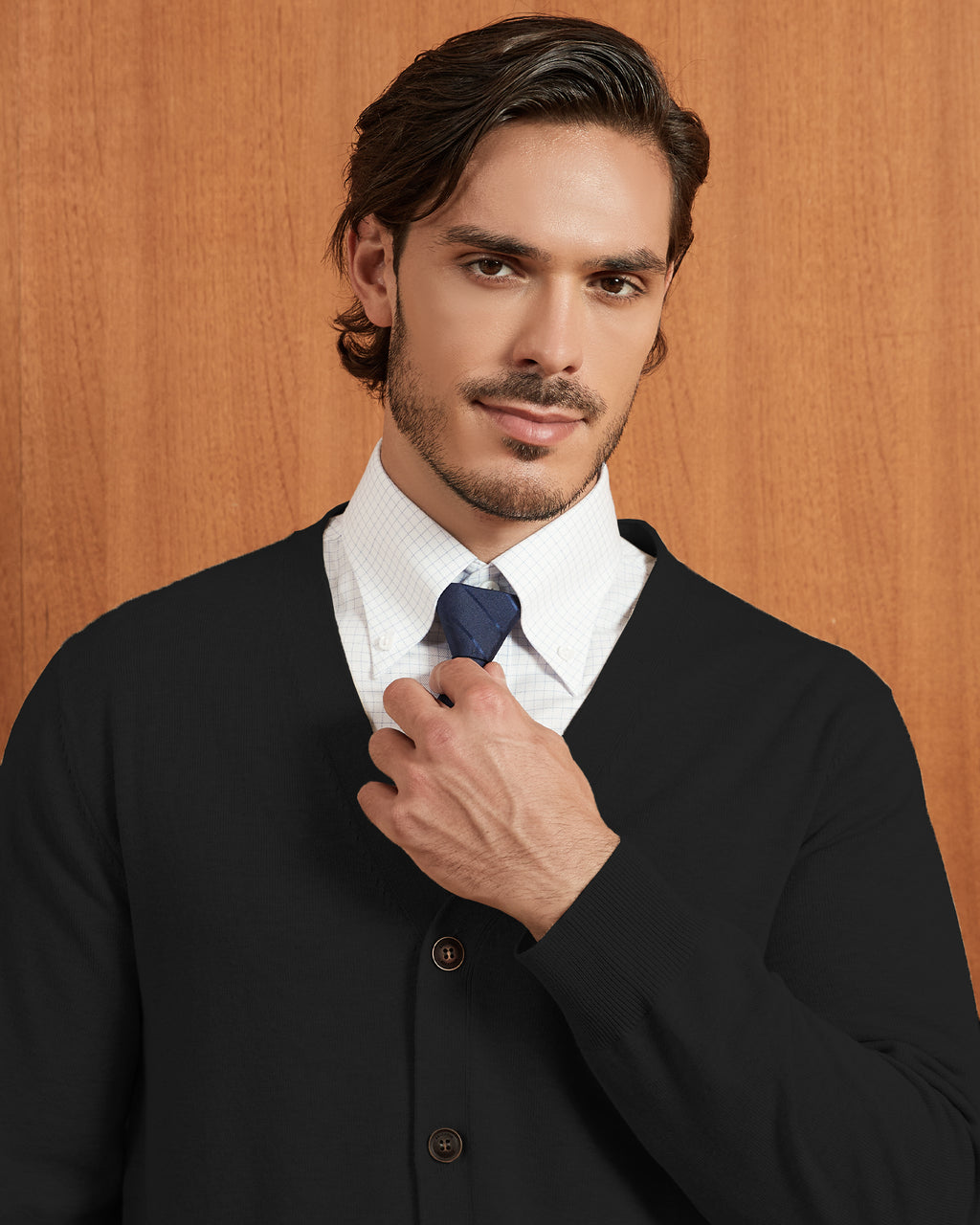 Kallspin Cotton Button Down Cardigan - Premium Men's Clothing