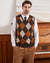 Argyle Wool Blend Vest