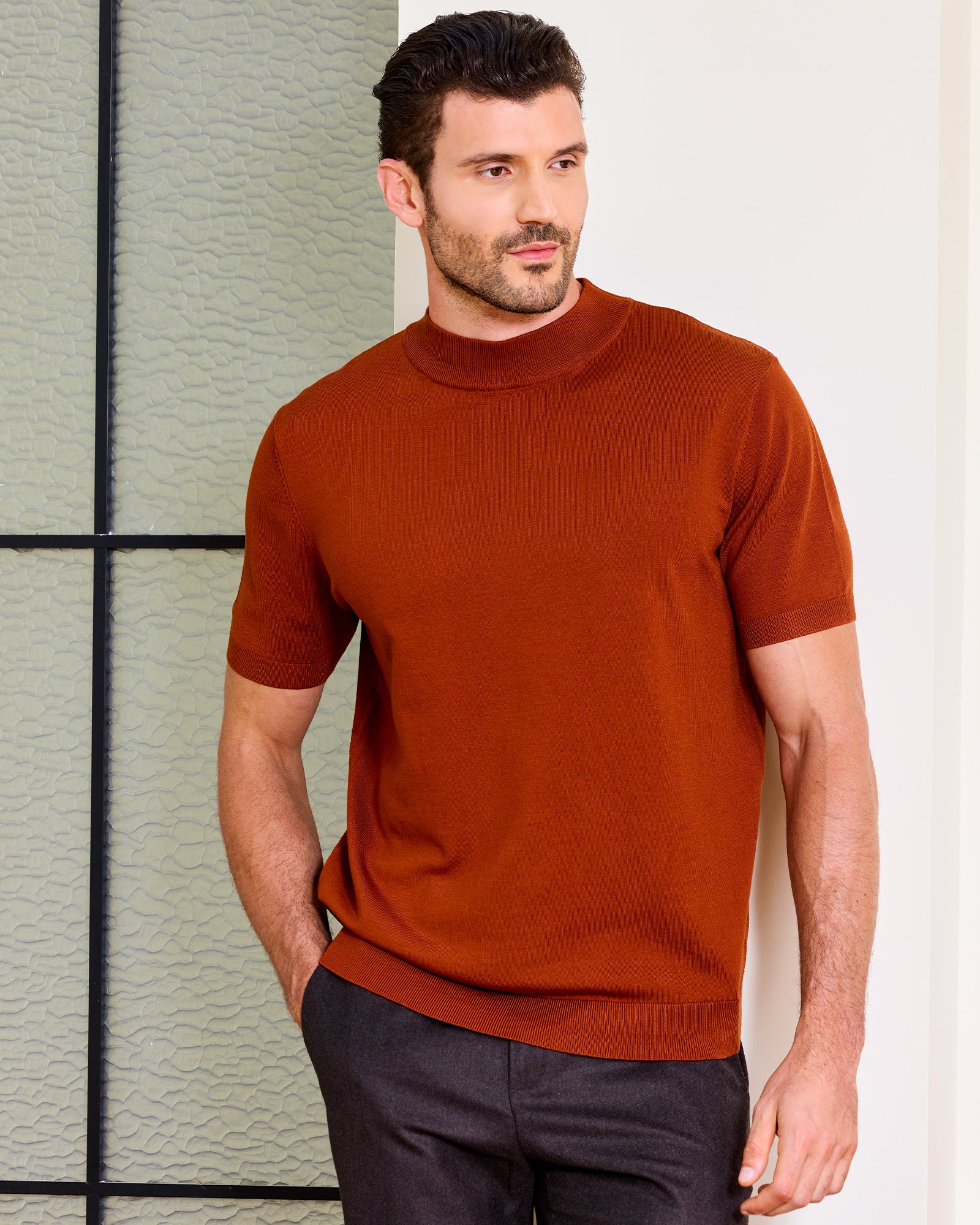 Kallspin Casual Basic Tops - Premium Men's Clothing