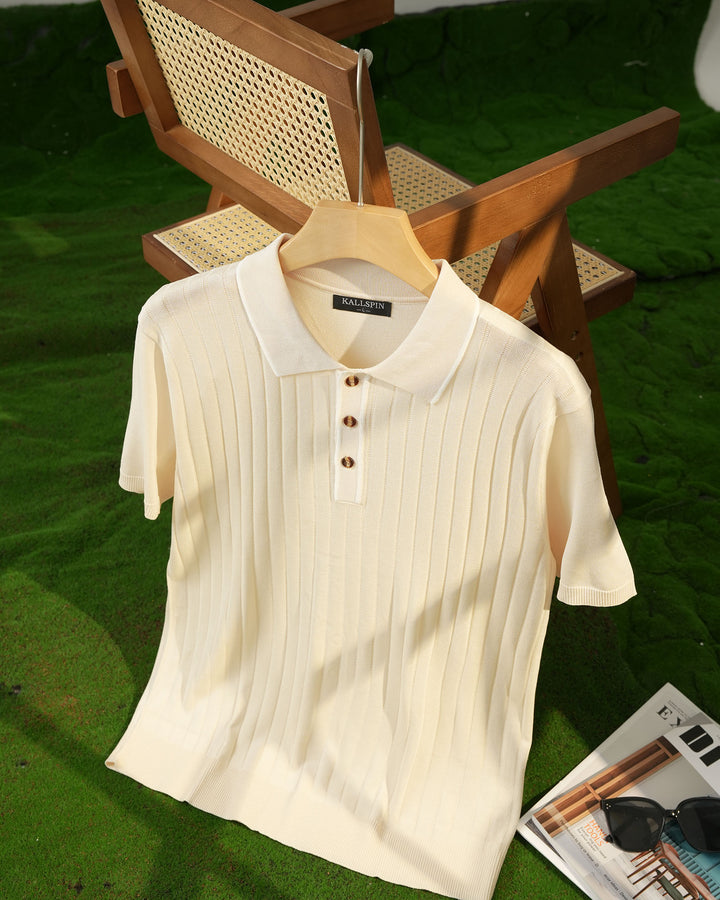 Retro Knitted Polo