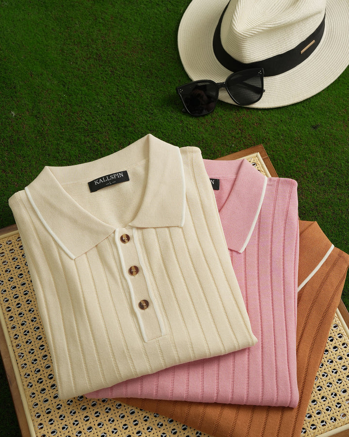Retro Knitted Polo