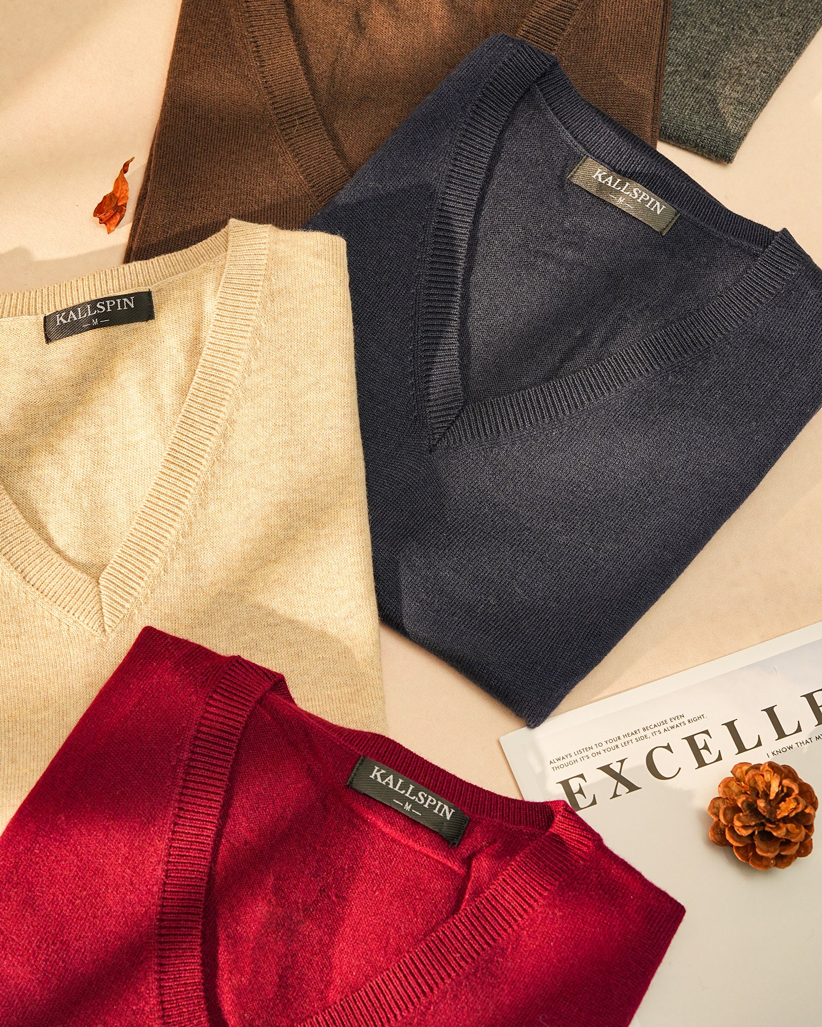 Wool Blend V-Neck Sweater Vest
