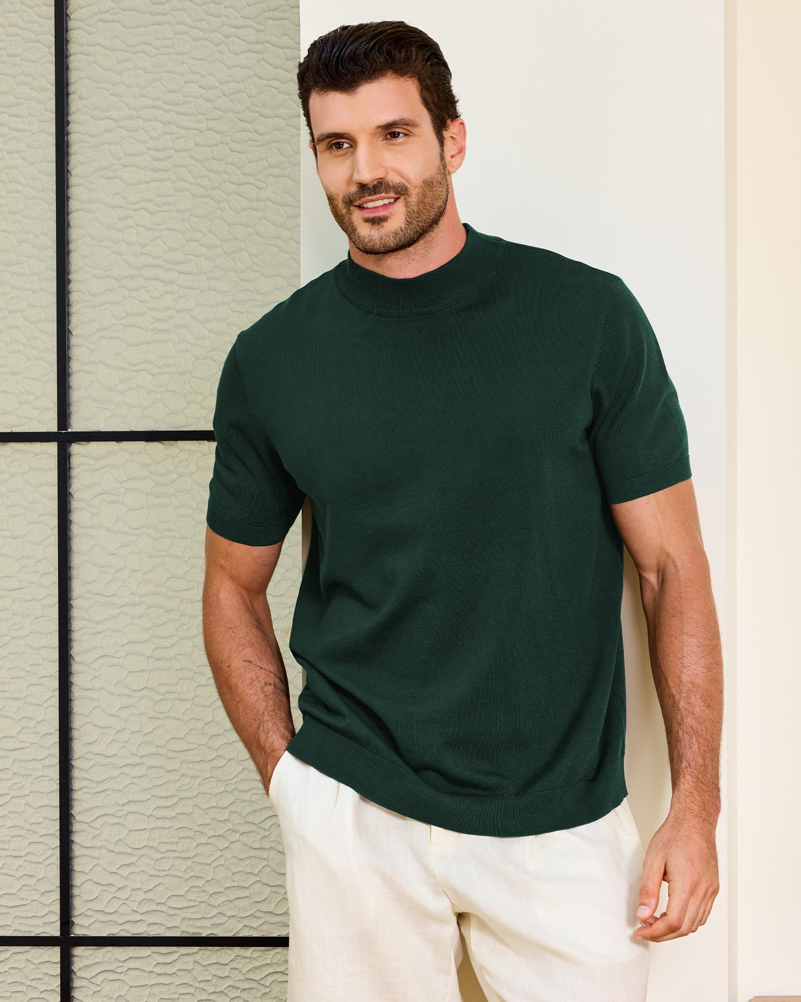 Kallspin Casual Basic Tops - Premium Men's Clothing