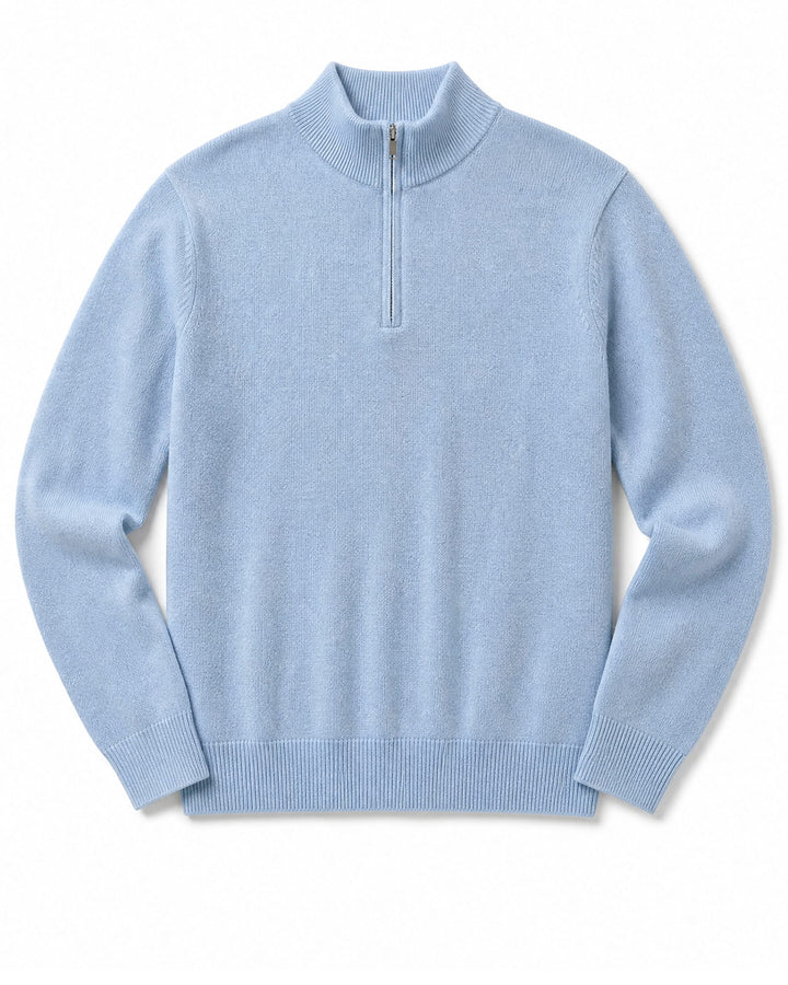 Cotton Quarter-Zip Pullover