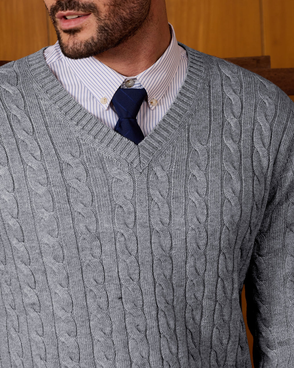 Kallspin Cable-Knit Wool Pullover Sweater - Premium Men's Clothing