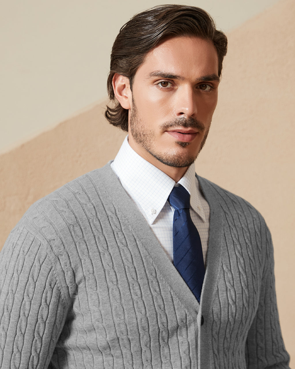 Kallspin Cotton Cable-Knit Cardigan - Premium Men's Clothing
