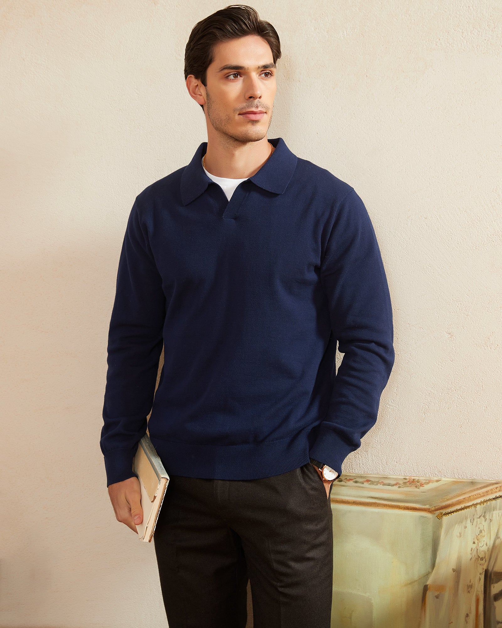 Kallspin Cotton Polo Pullover - Premium Men's Clothing