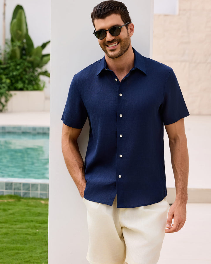 Pure Linen Short Sleeve Shirt