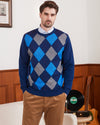 Argyle Wool Crewneck Pullover