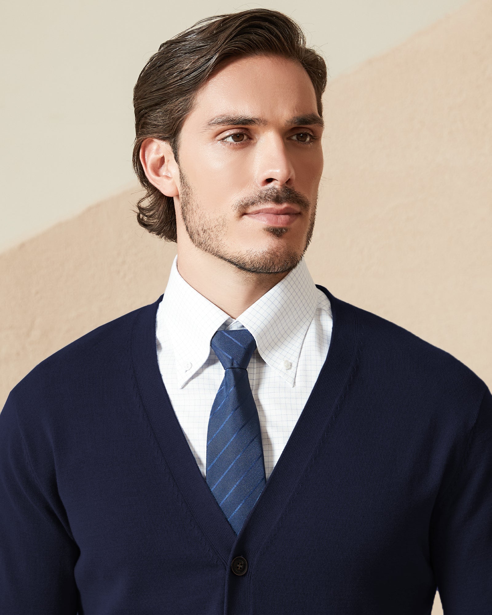 Kallspin Cotton Button Down Cardigan - Premium Men's Clothing