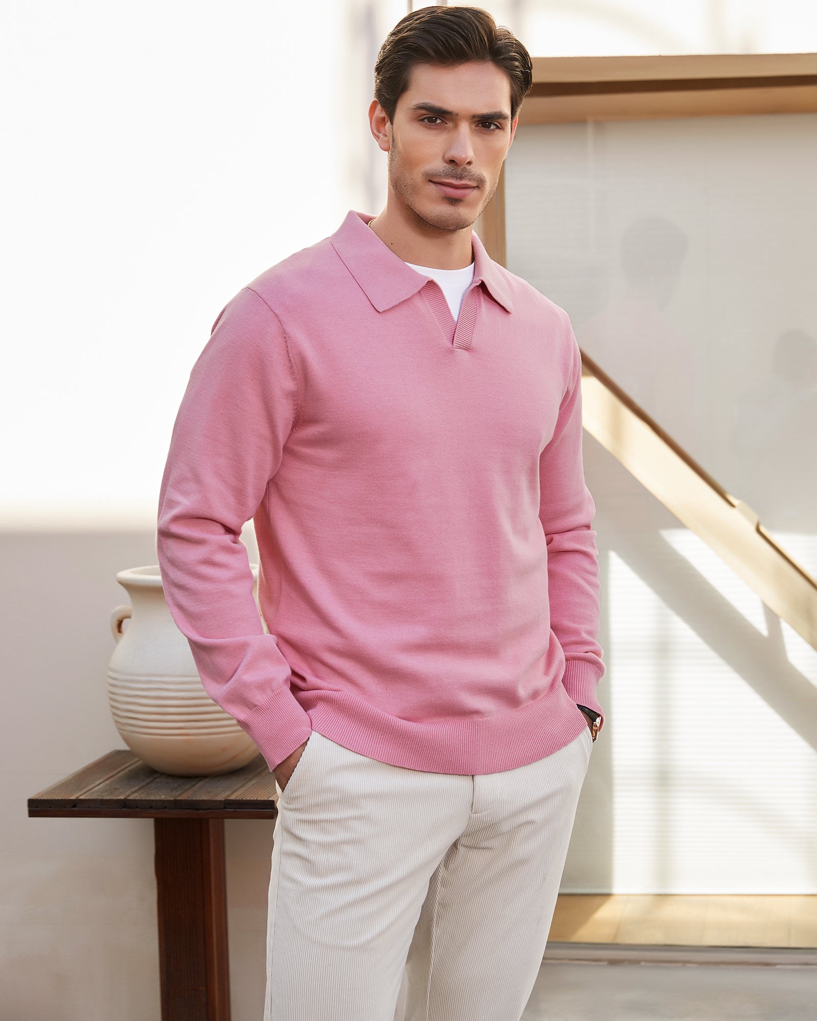 Kallspin Cotton Polo Pullover - Premium Men's Clothing