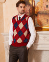 Argyle Wool Blend Vest