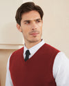 Wool Blend Vest Pullover