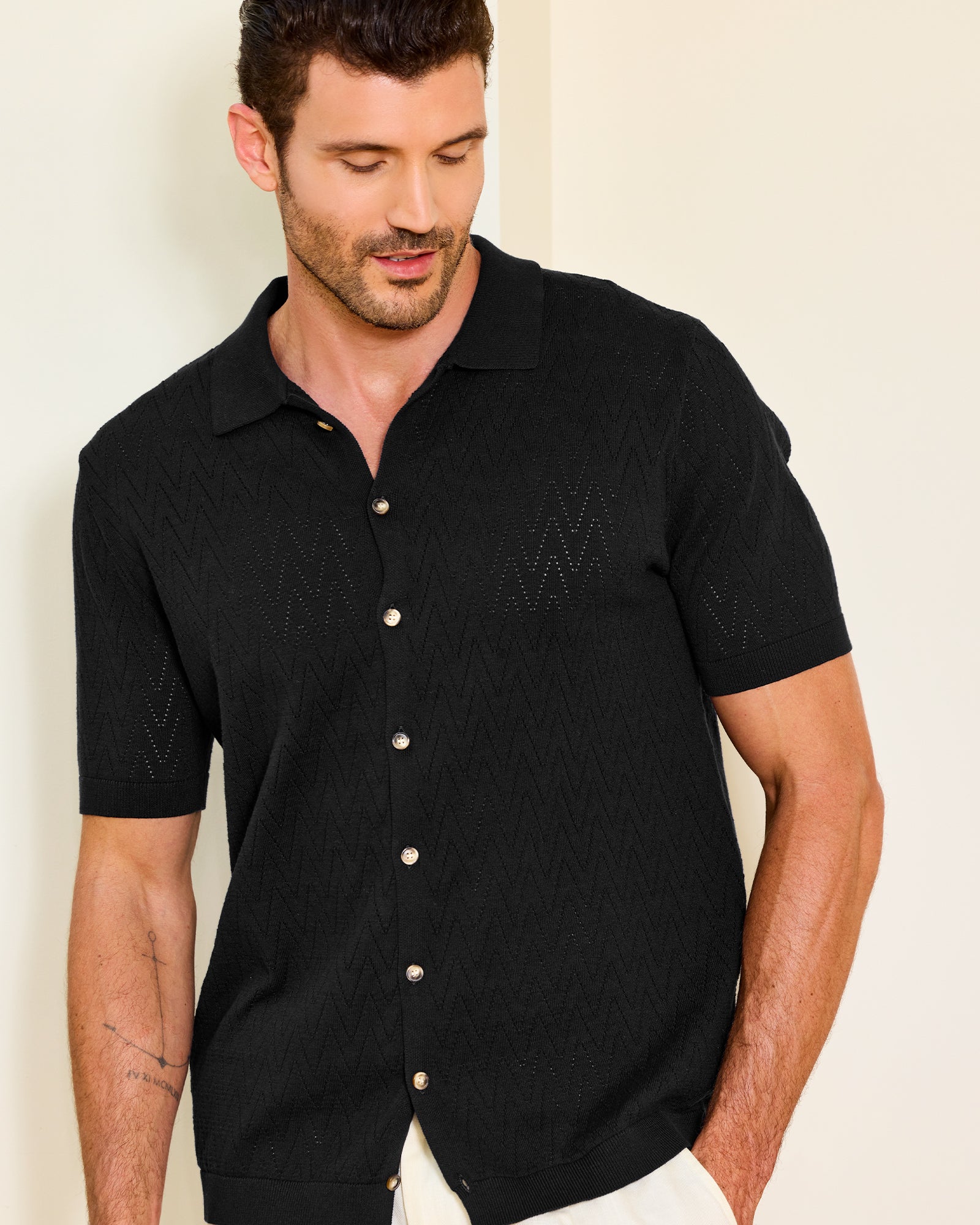 Kallspin Textured Button Down Shirts - Premium Men's Clothing