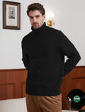Kallspin Wool Blend Turtle Neck Pullover - Premium Men's Clothing