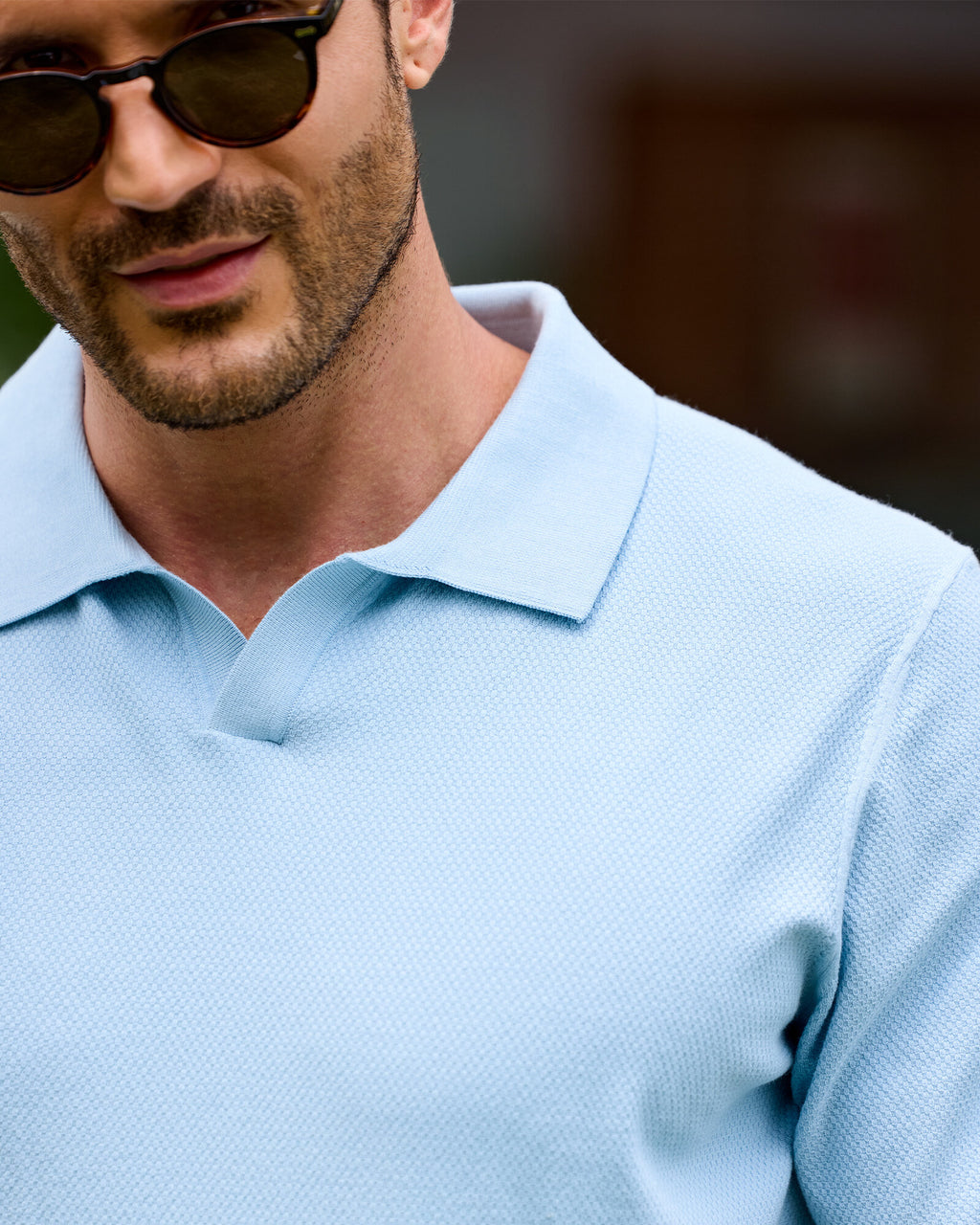 Kallspin Breathable Textured Polo - Premium Men's Clothing