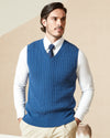 Cotton Cable-Knit Vest