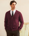 Wool Blend V Neck Cardigan