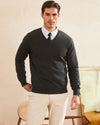 Cotton V-neck Pullover